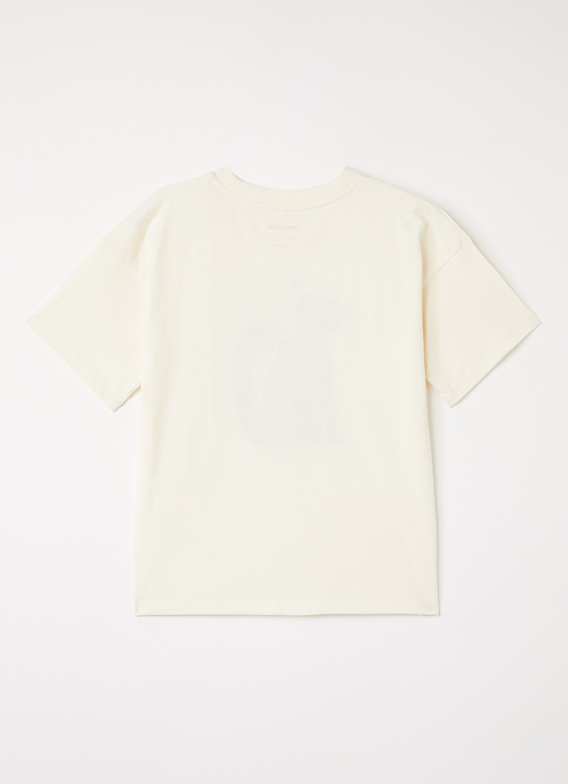 Mini Rodini Skunk T-shirt met print - voorkant 2 gebroken wit