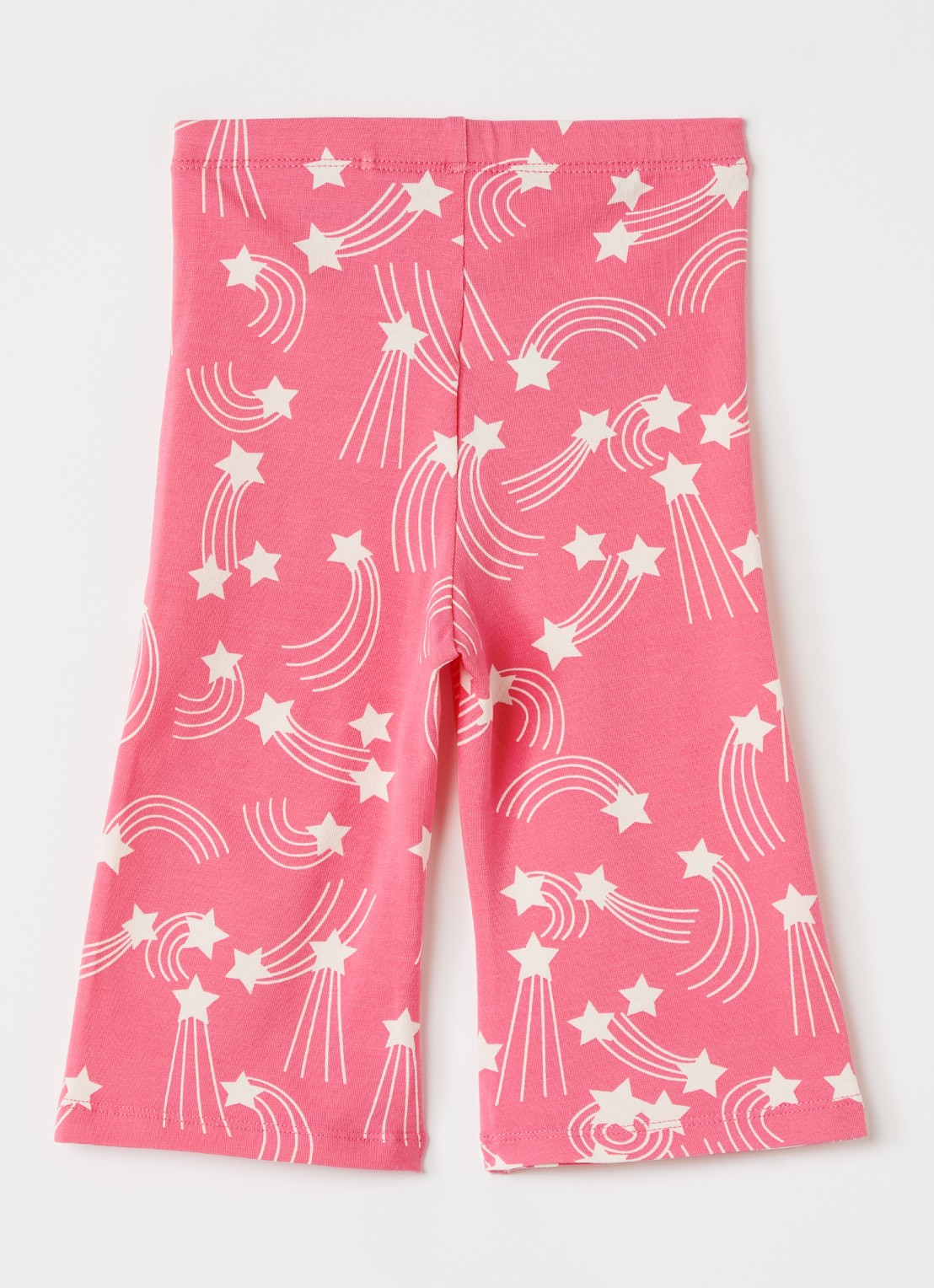 Mini Rodini Starfall flared fit legging met print - voorkant 2 roze