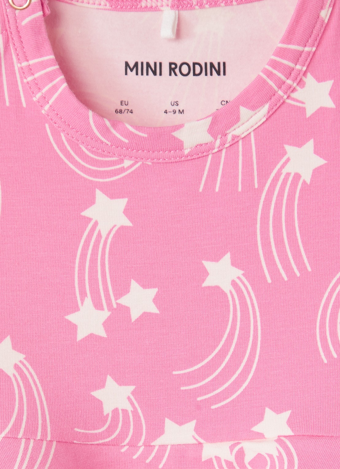 Mini Rodini Starfall jurk met print - detail roze