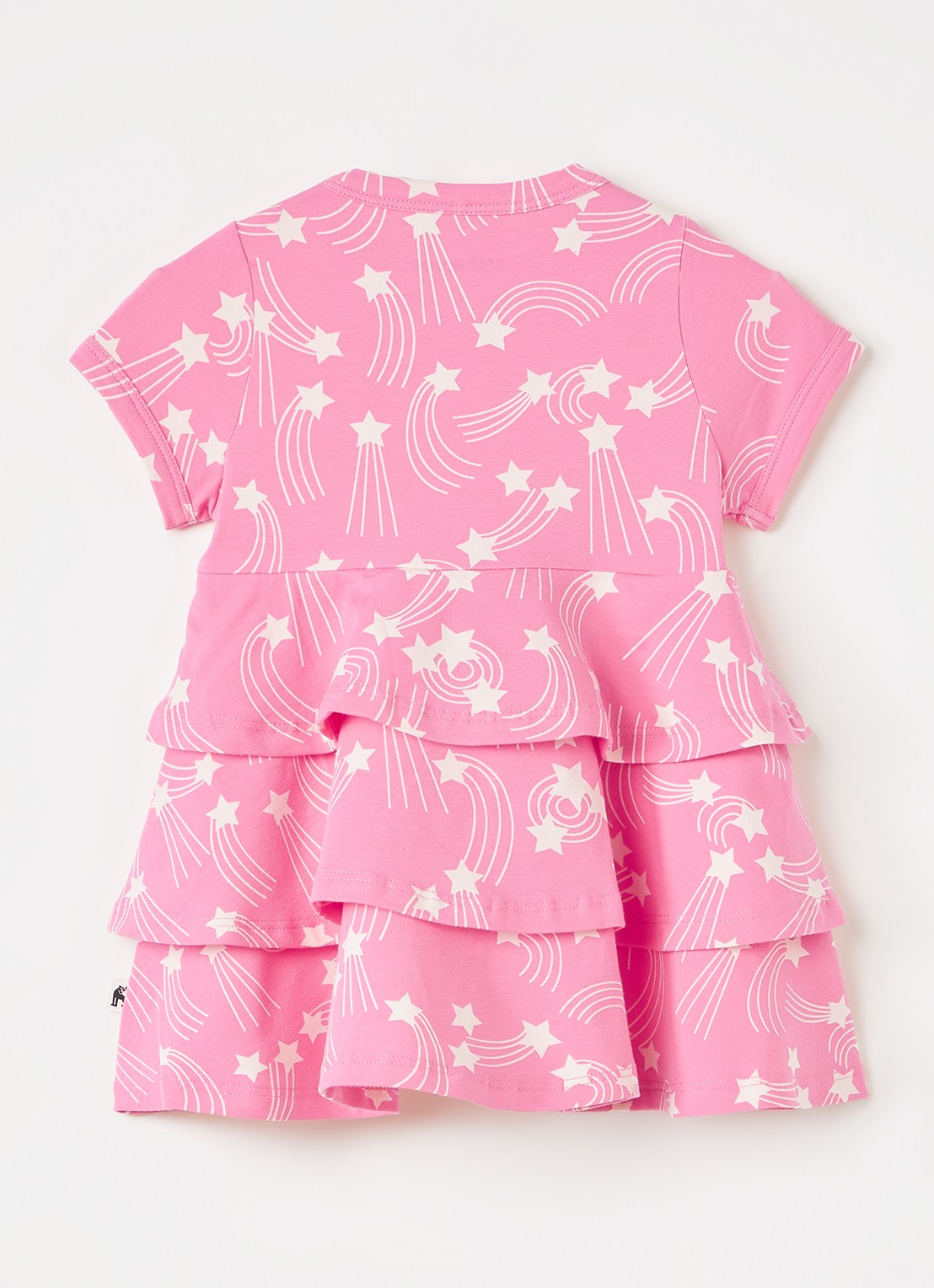 Mini Rodini Starfall jurk met print - voorkant 4 roze