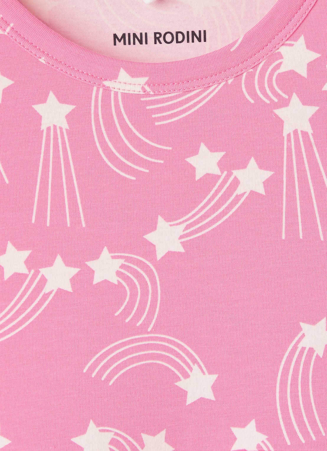 Mini Rodini Starfall jurk met print - detail 2 roze