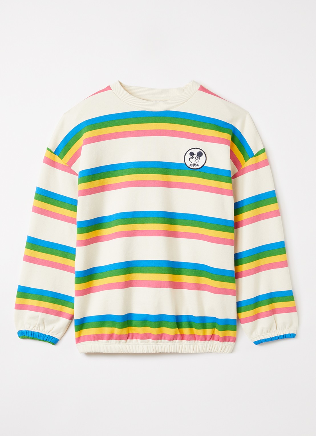 Mini Rodini Sweater met streepprint - voorkant 2 multicolor
