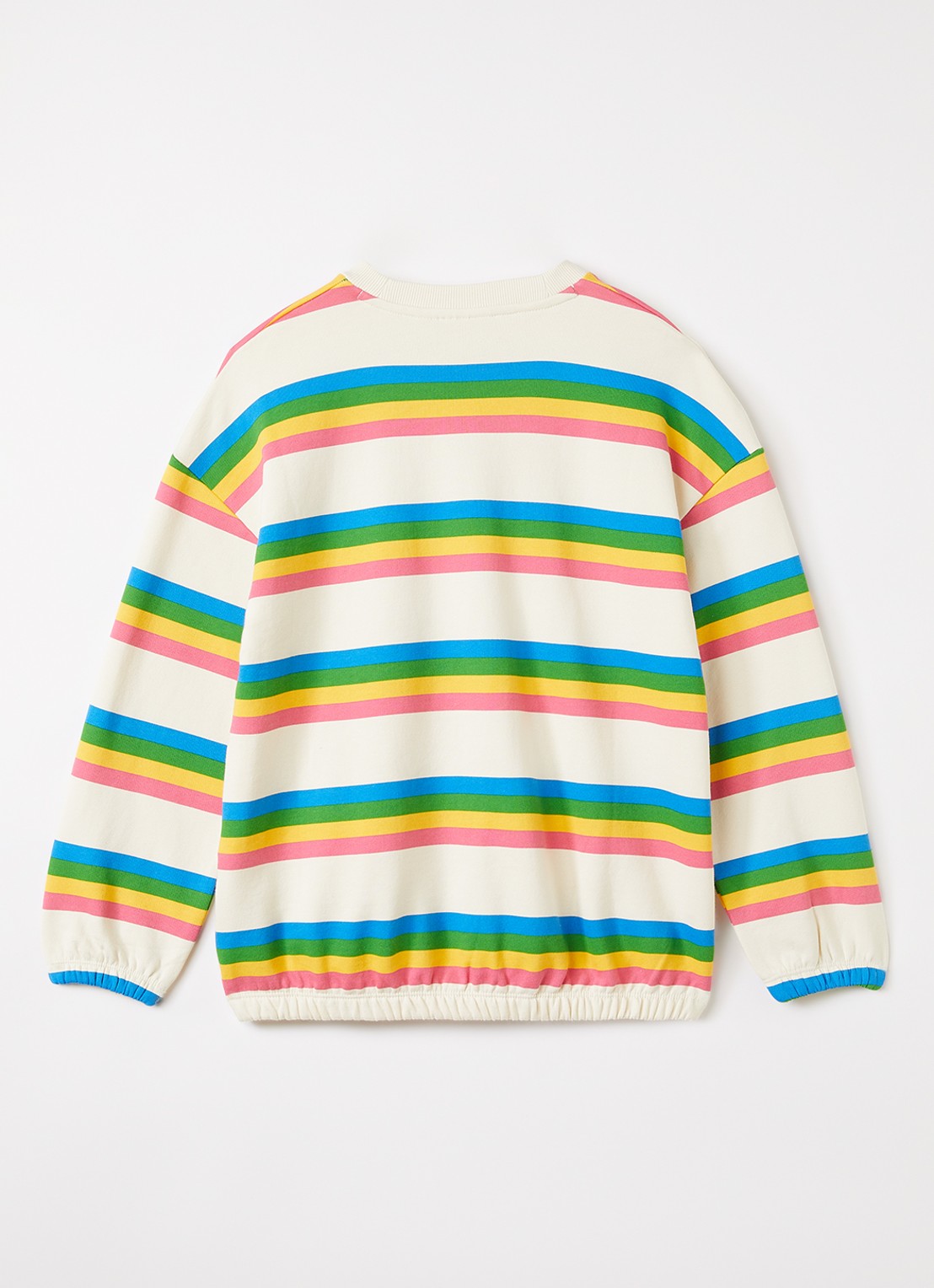 Mini Rodini Sweater met streepprint - voorkant 3 multicolor