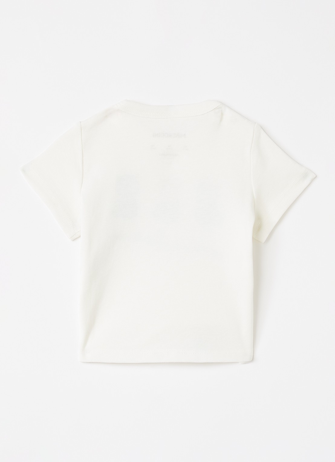 Mini Rodini T-shirt met print - voorkant 2 gebroken wit