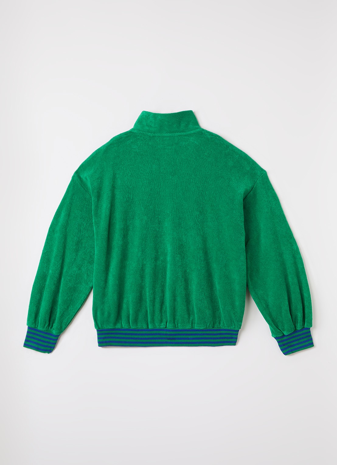 Mini Rodini Table Tennis sweatvest van badstof - achterkant 3 groen