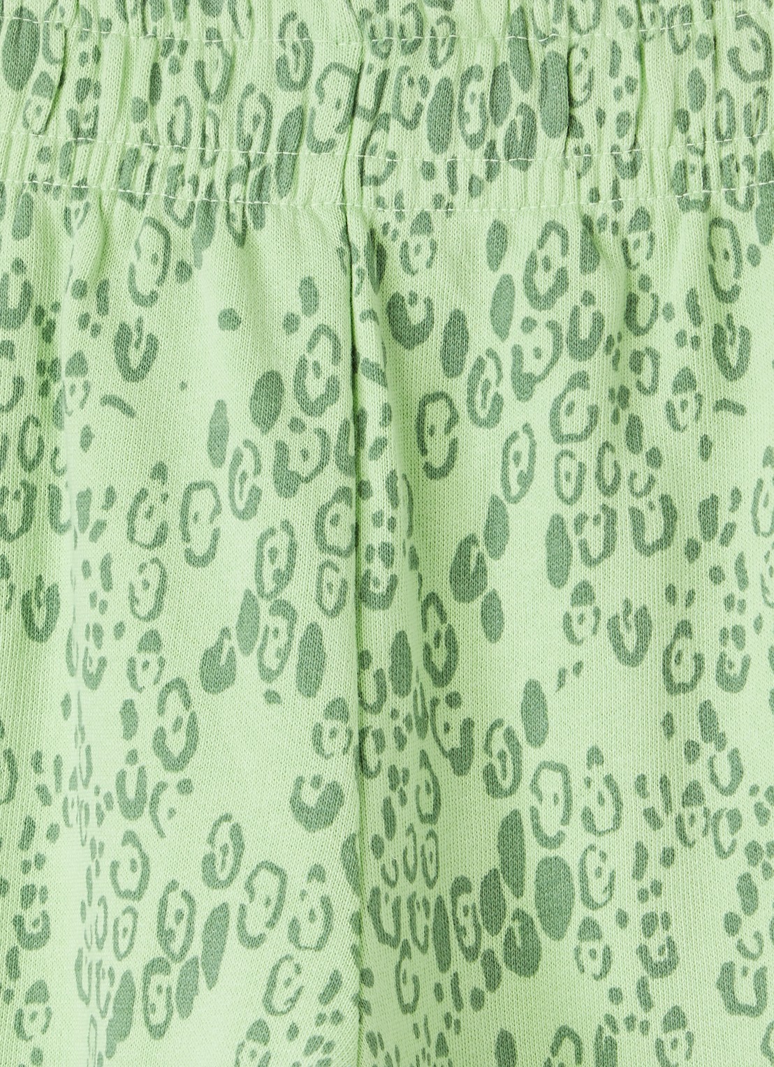 Mini Rodini Tapered fit joggingbroek met panterprint - detail 4 groen