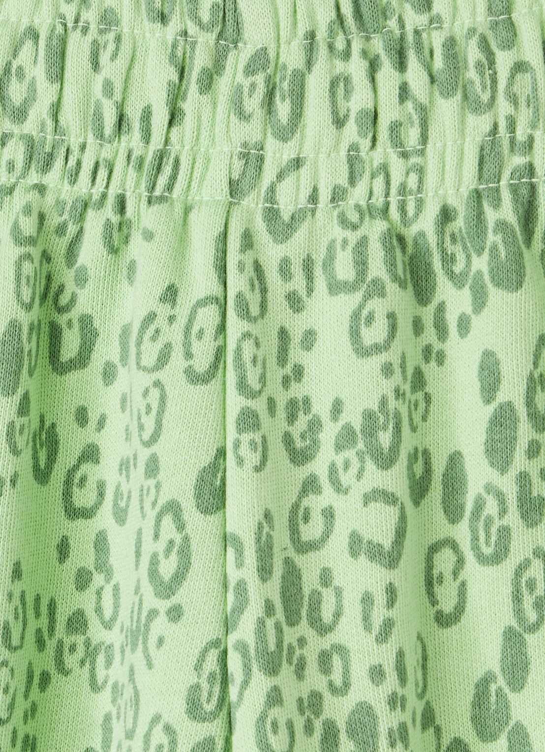 Mini Rodini Tapered fit joggingbroek met print - detail groen