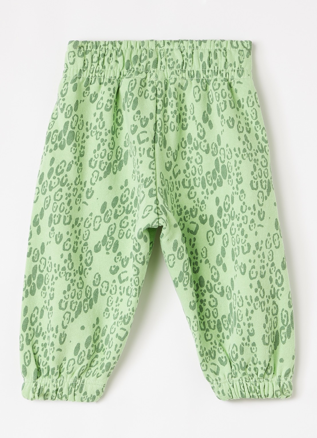 Mini Rodini Tapered fit joggingbroek met print - voorkant 4 groen