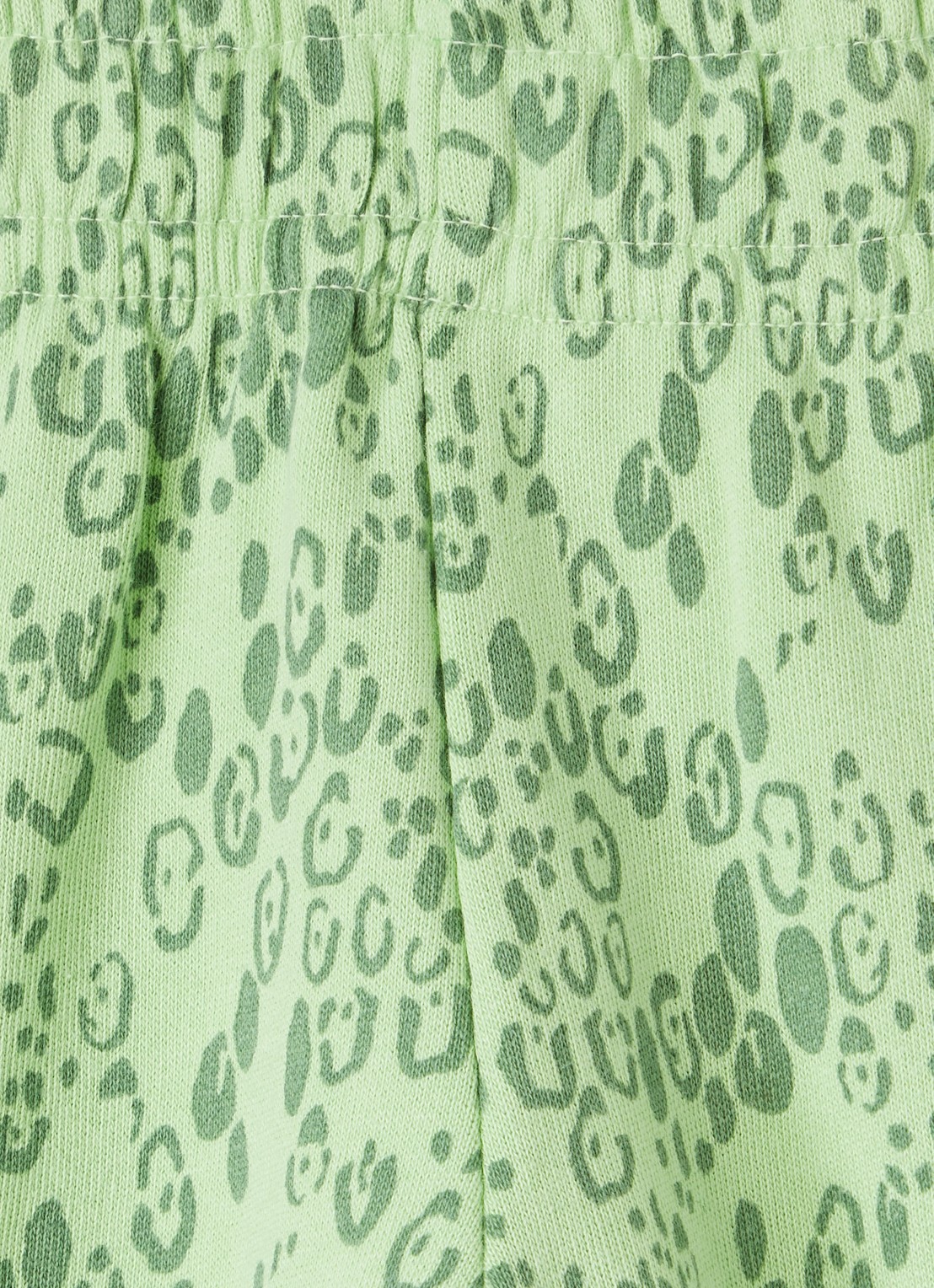 Mini Rodini Tapered fit joggingbroek met print - detail 2 groen