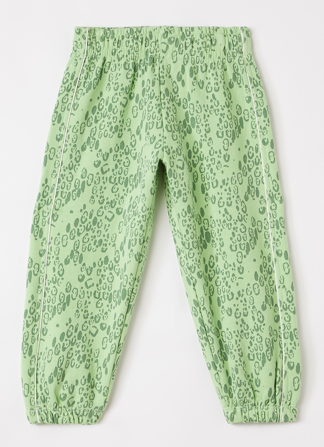 Mini Rodini Tapered fit joggingbroek met print - voorkant 5 groen