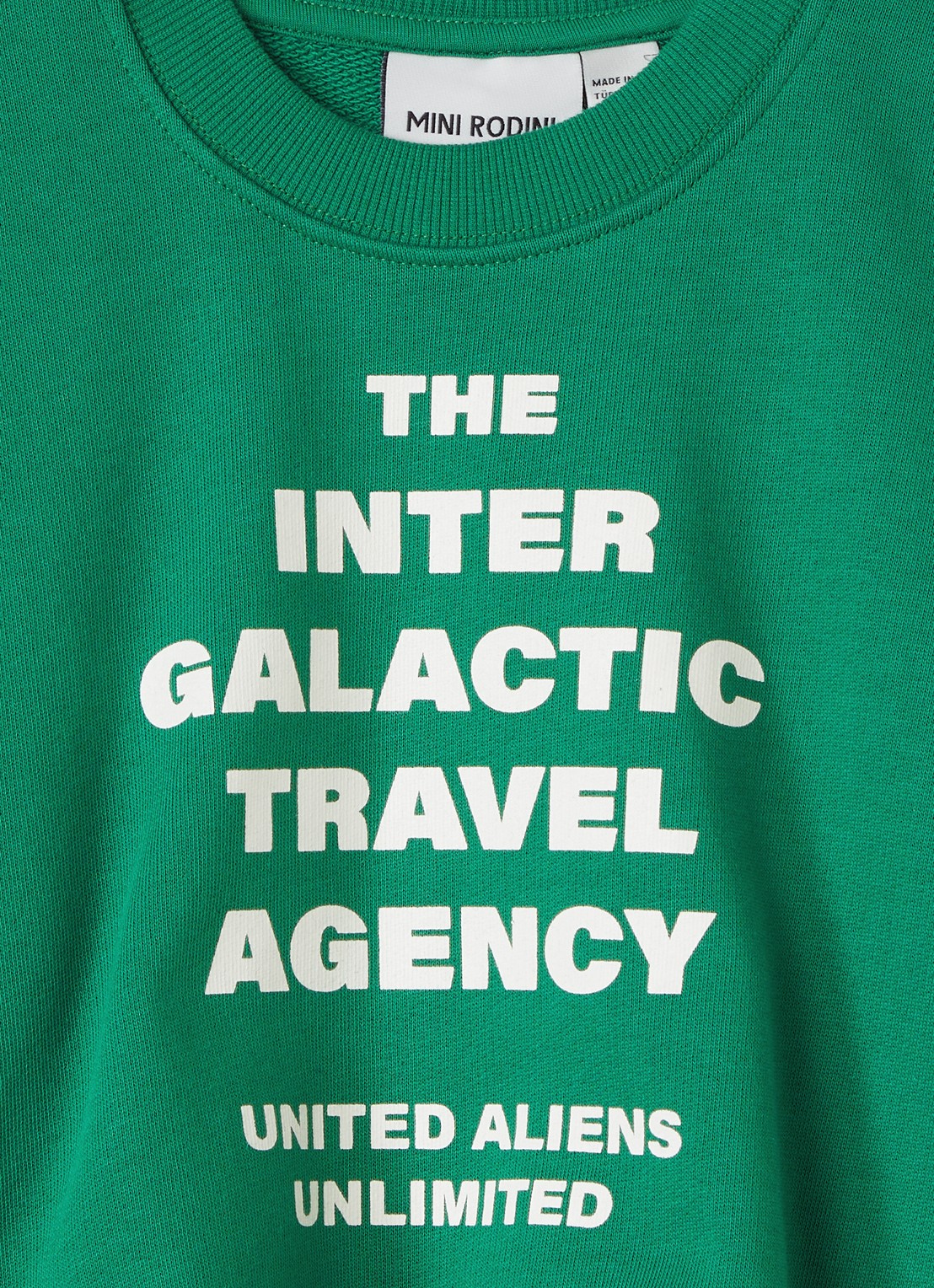 Mini Rodini Travel Agency sweater met print - detail 5 groen