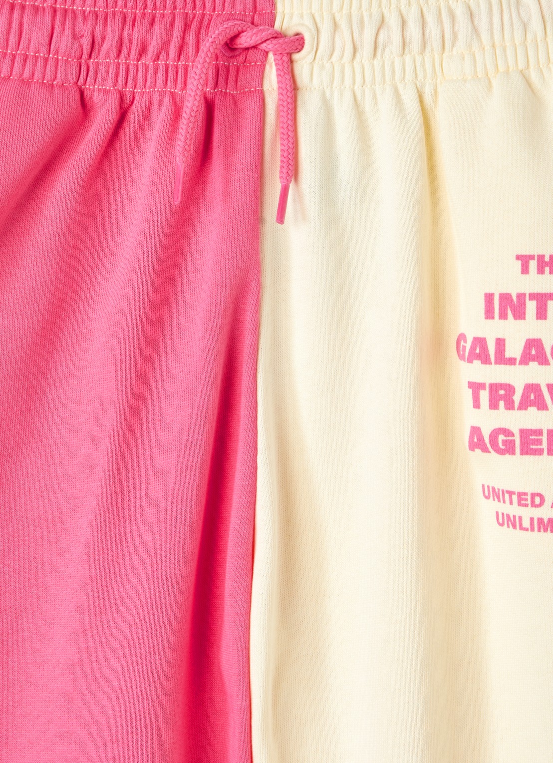 Mini Rodini Travel Agency tapered fit joggingbroek met print - detail 3 roze