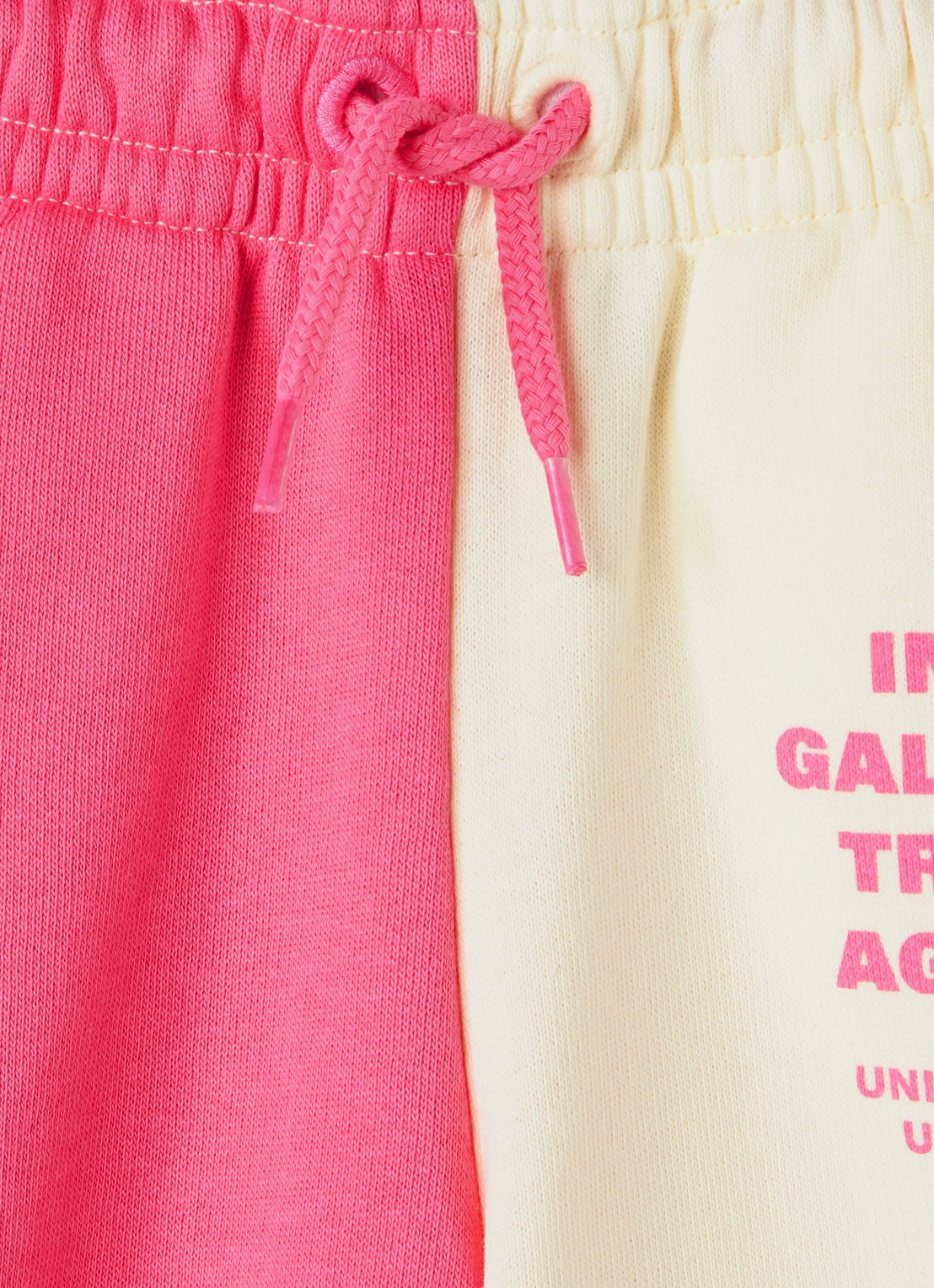 Mini Rodini Travel Agency tapered fit joggingbroek met print - detail 4 roze