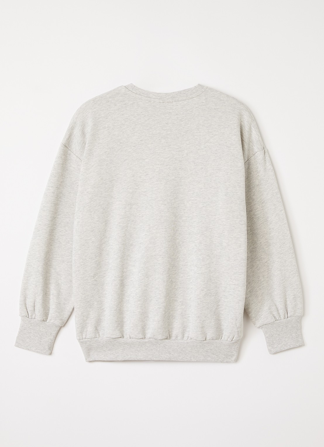 Mini Rodini Violas sweater met print - voorkant 2 grijsmele