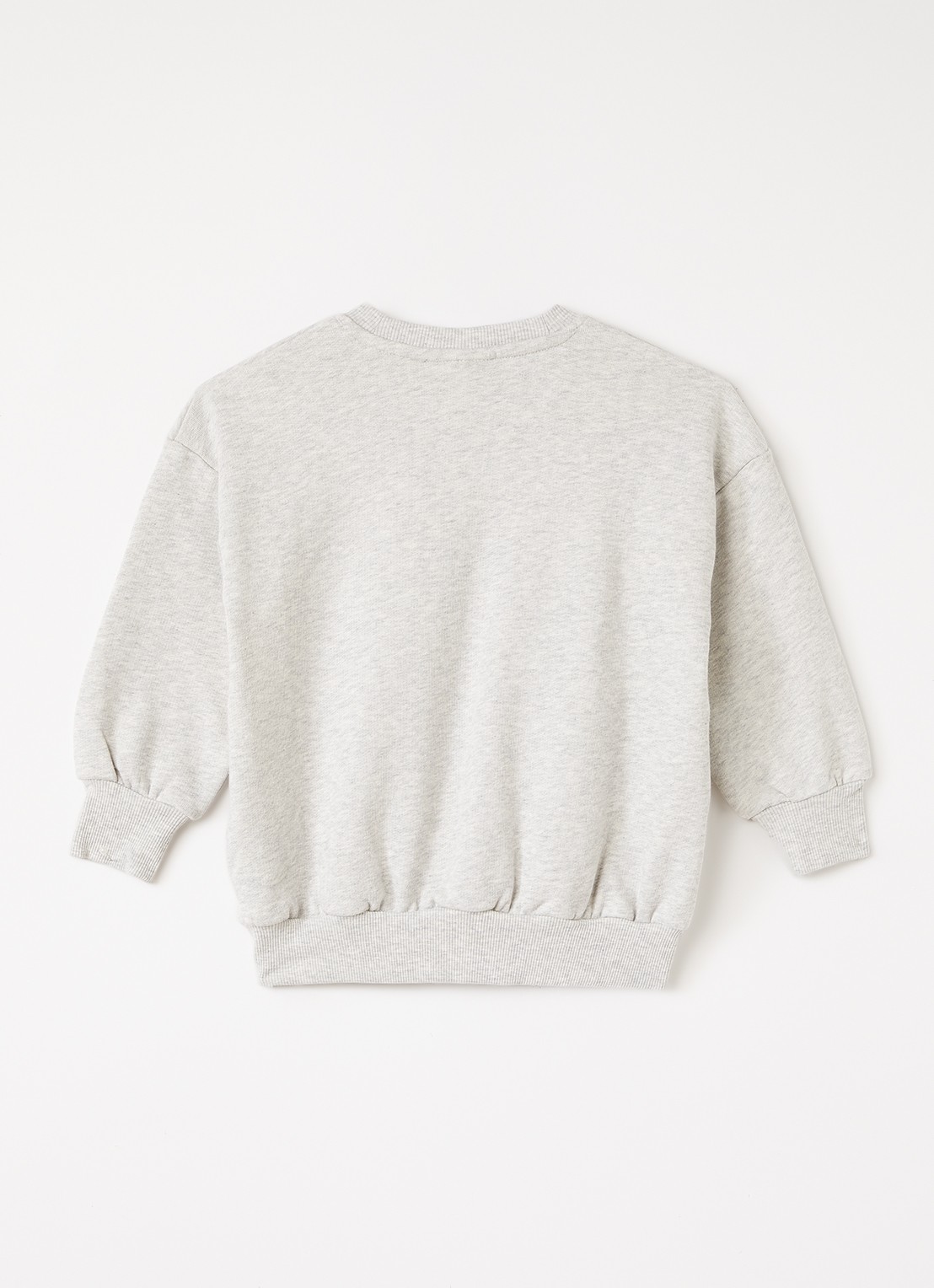 Mini Rodini Violas sweater met print - voorkant 3 grijs