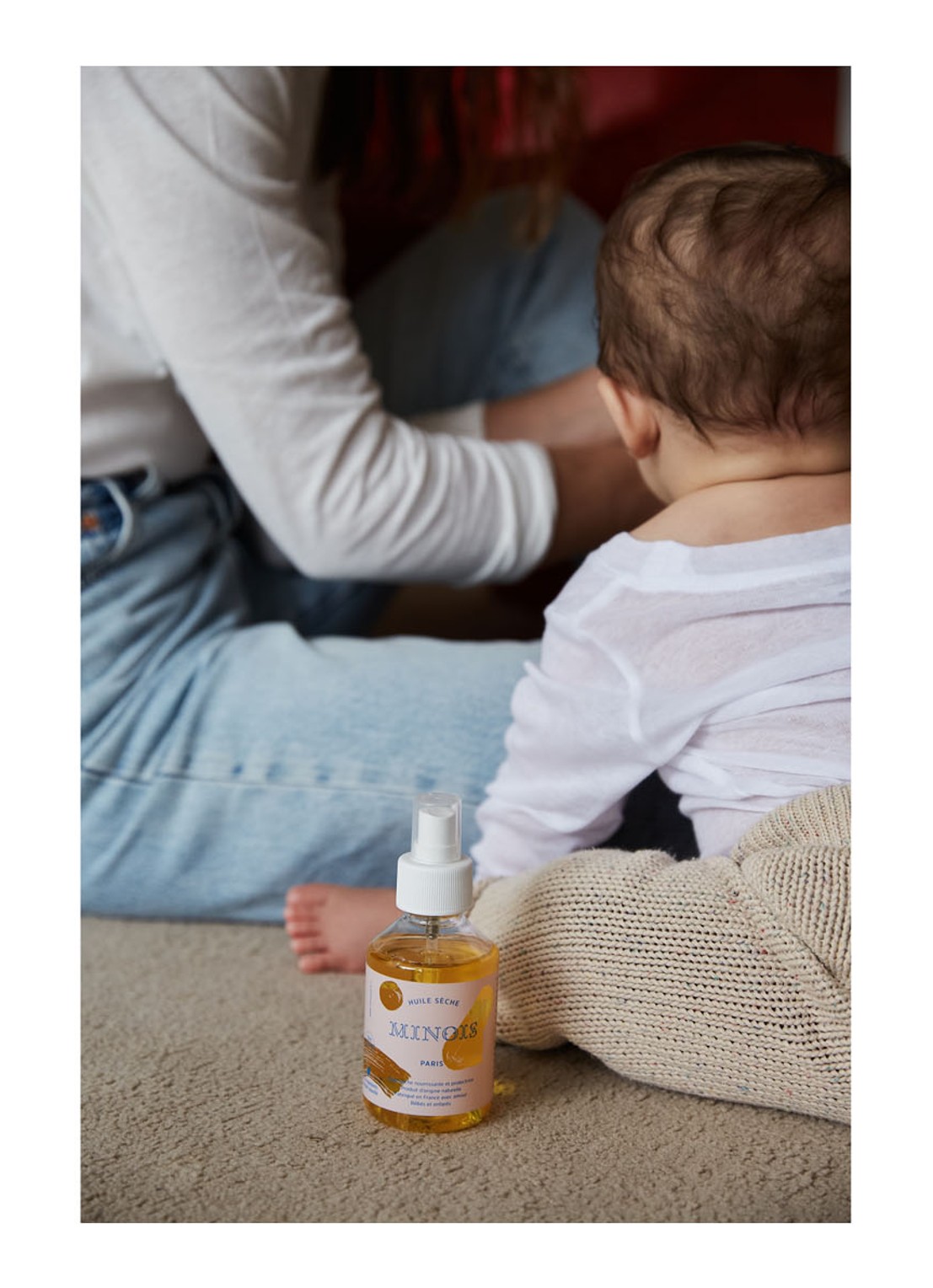 Minois Paris Baby dry olie 150 ml  - detail transparant