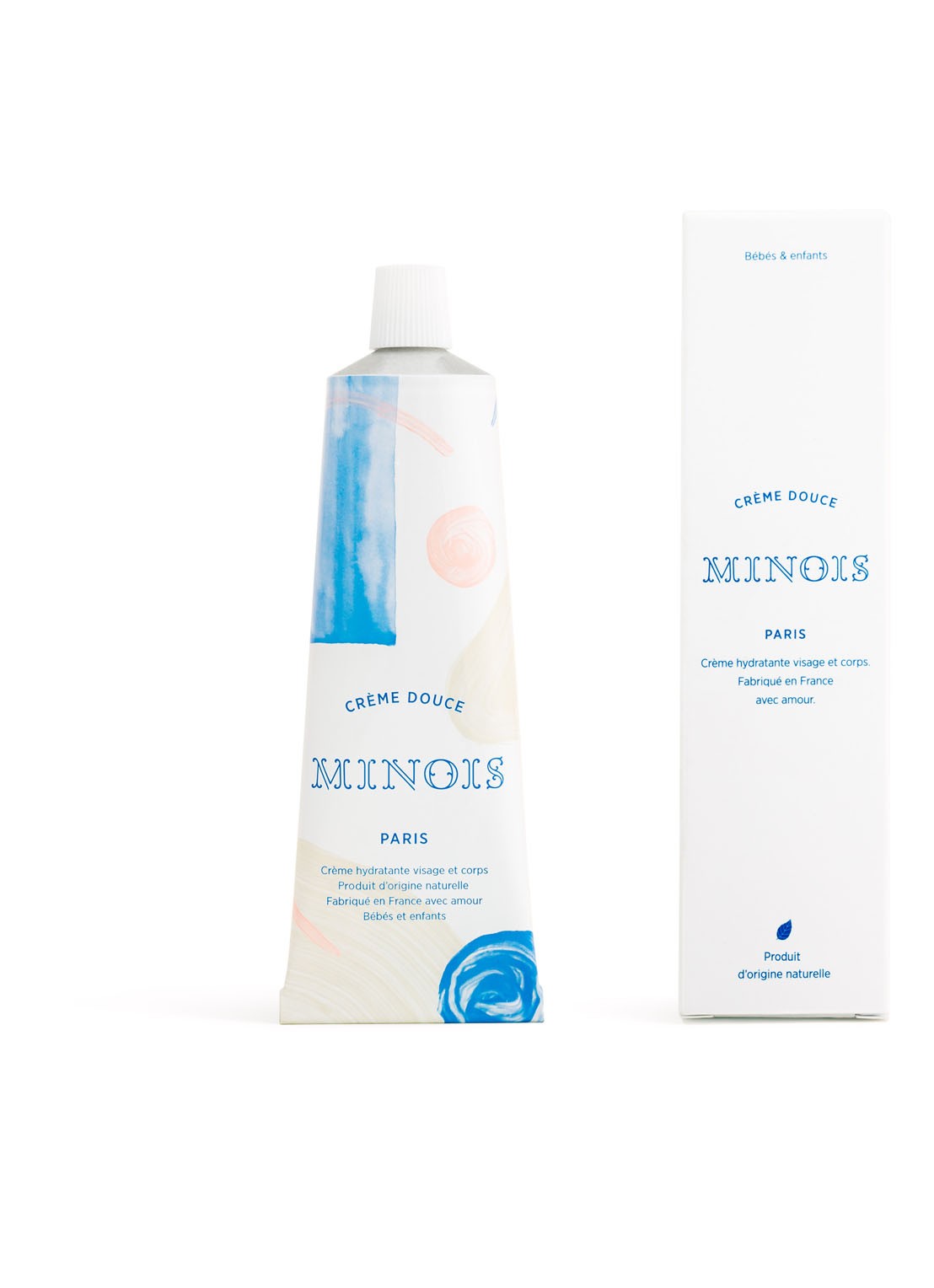 Minois Paris Baby moisturising gezicht en lichaam creme 100 ml - voorkant 4 wit