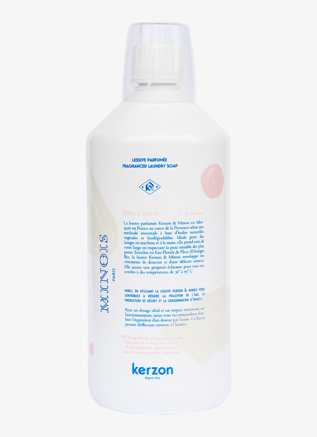 Minois Paris Fragranced Laundry soap - wasmiddel - voorkant beige