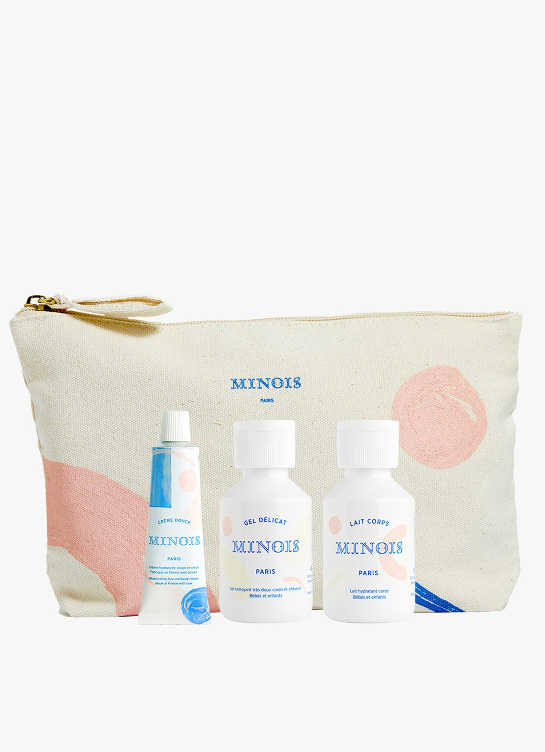 Minois Paris The Essentials Pouch - verzorgingsset - voorkant multicolor