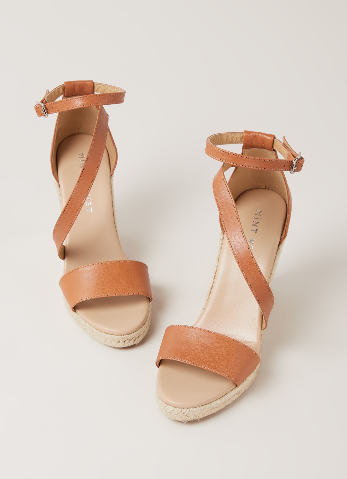 Mint Velvet Daisy sleehak van geitenleer - detail 4 bruin