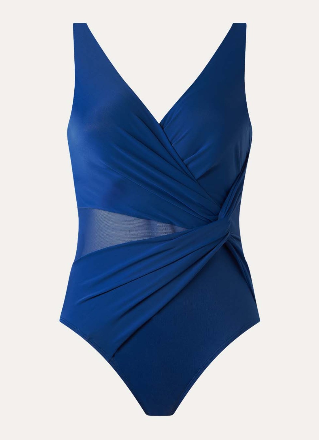 Miraclesuit Illusionist Circe corrigerend badpak met plooidetail - voorkant royalblauw