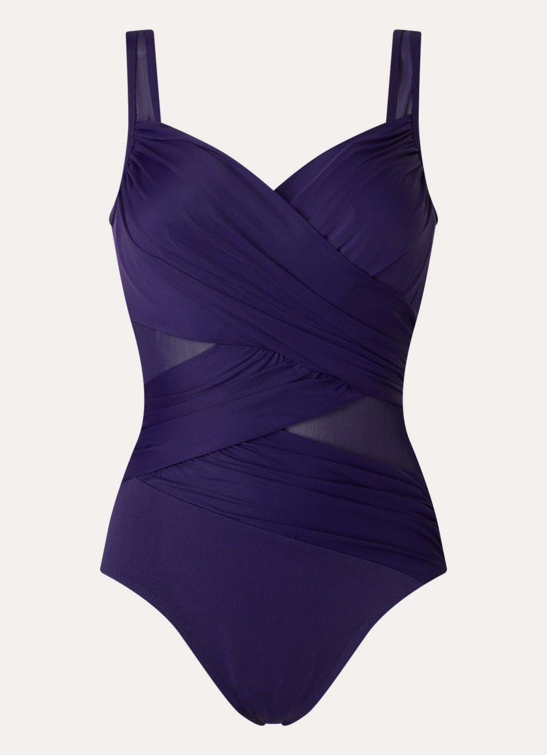 Miraclesuit Madero corrigerend badpak met beugel - voorkant 4 paars