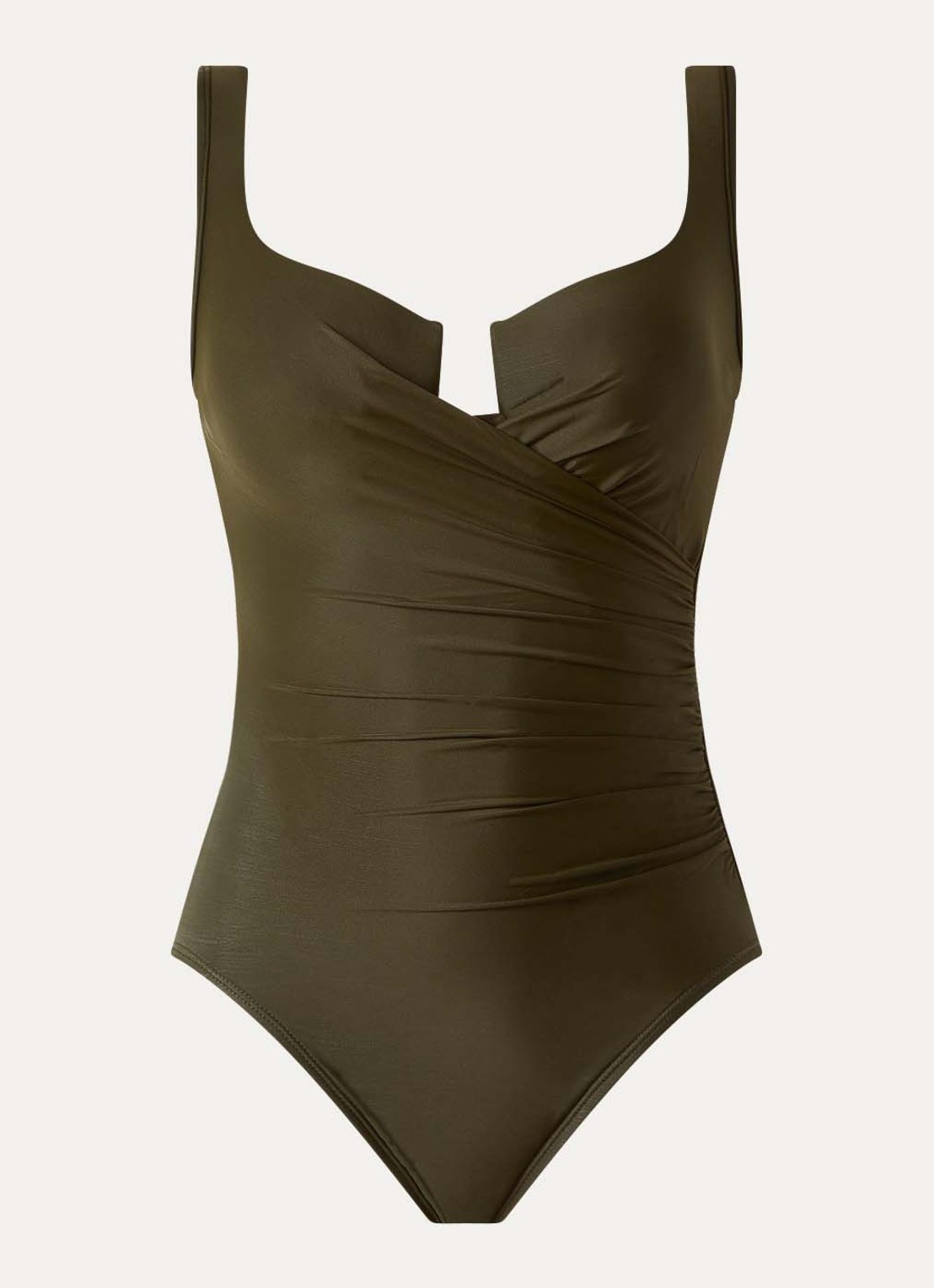 Miraclesuit Must Have Escape corrigerend badpak met voorgevormde cups - voorkant 2 bronsgroen
