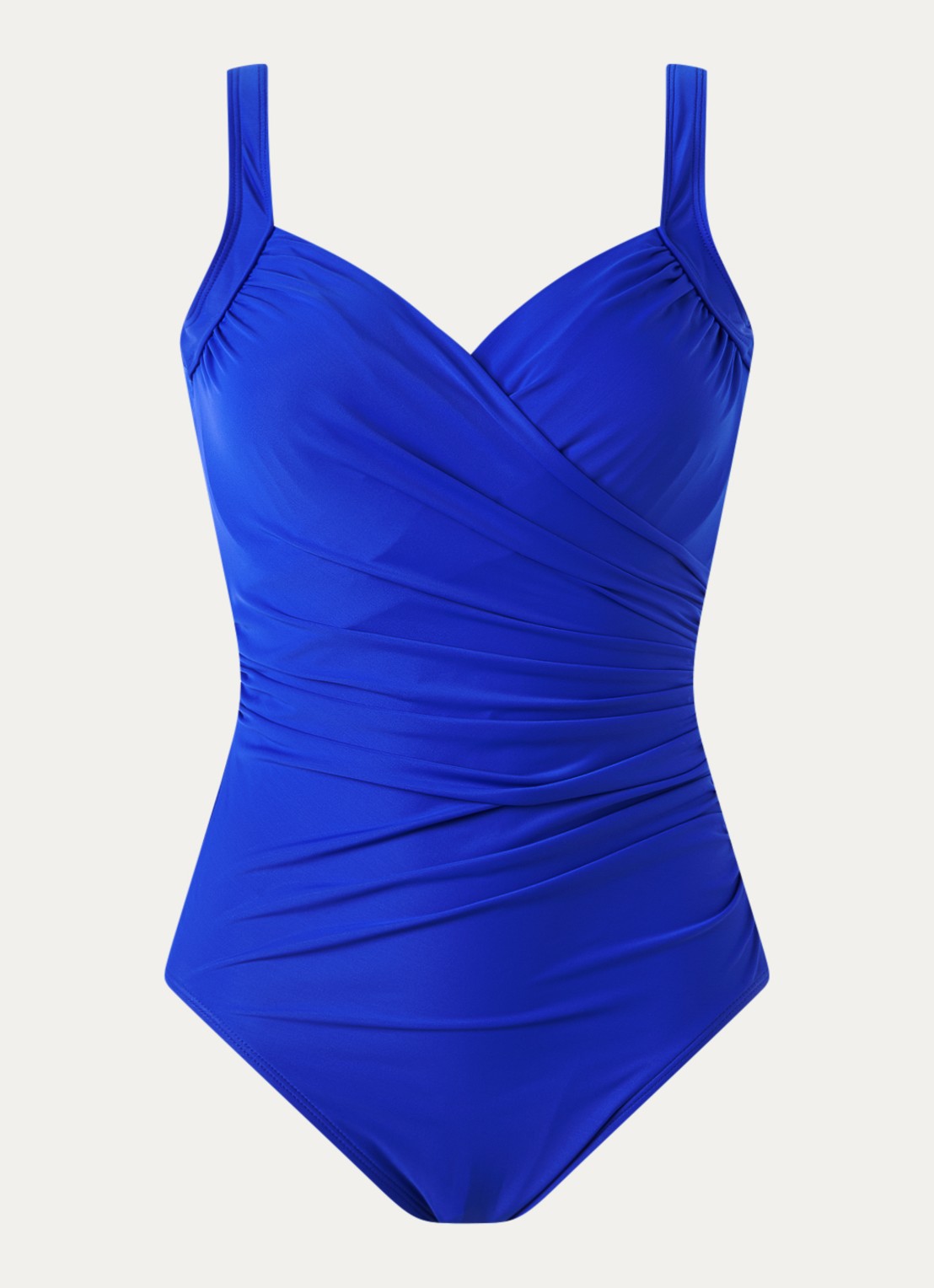Miraclesuit Sanibel badpak met beugelondersteuning - voorkant kobaltblauw