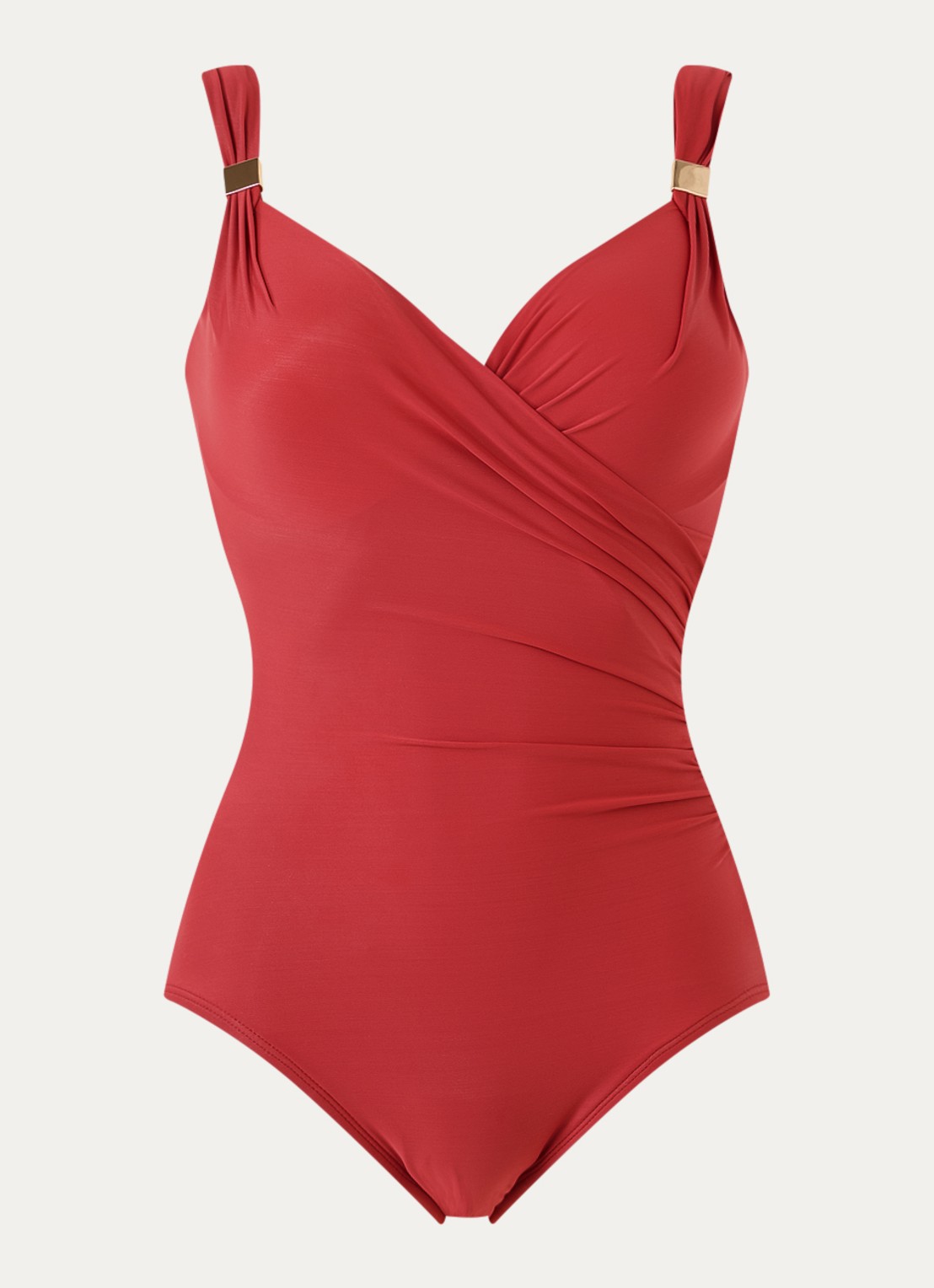 Miraclesuit Siren corrigerend badpak - voorkant 2 steenrood