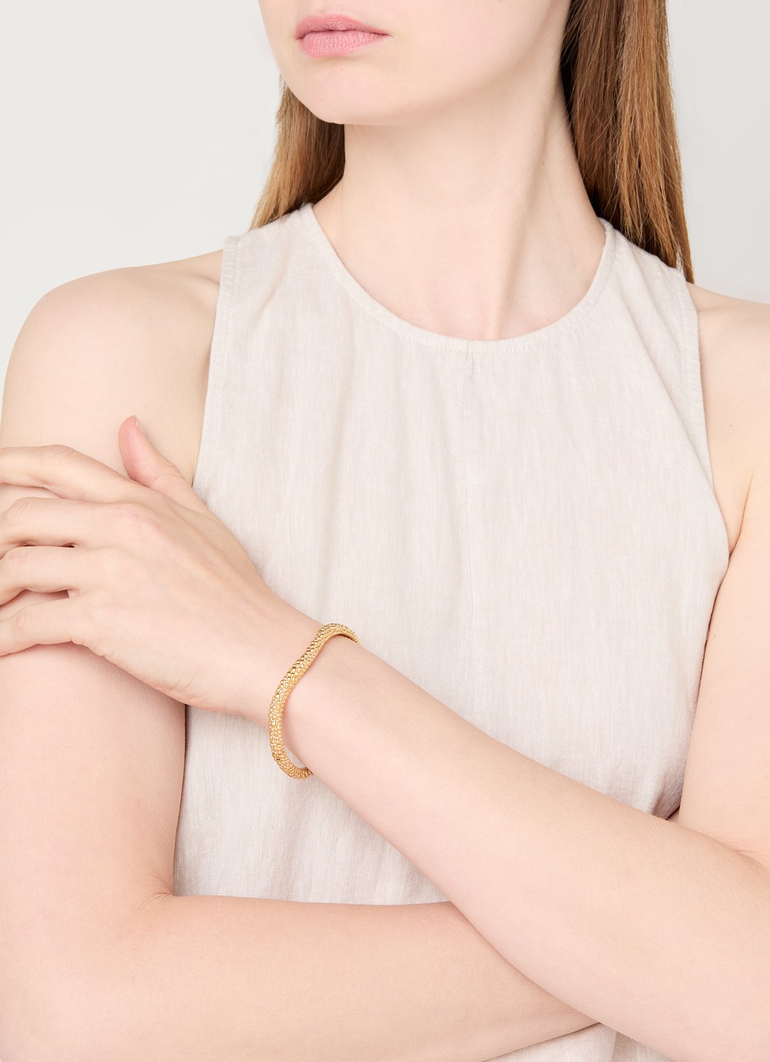 Missoma Baya Claw bangle verguld - voorkant 2 goud