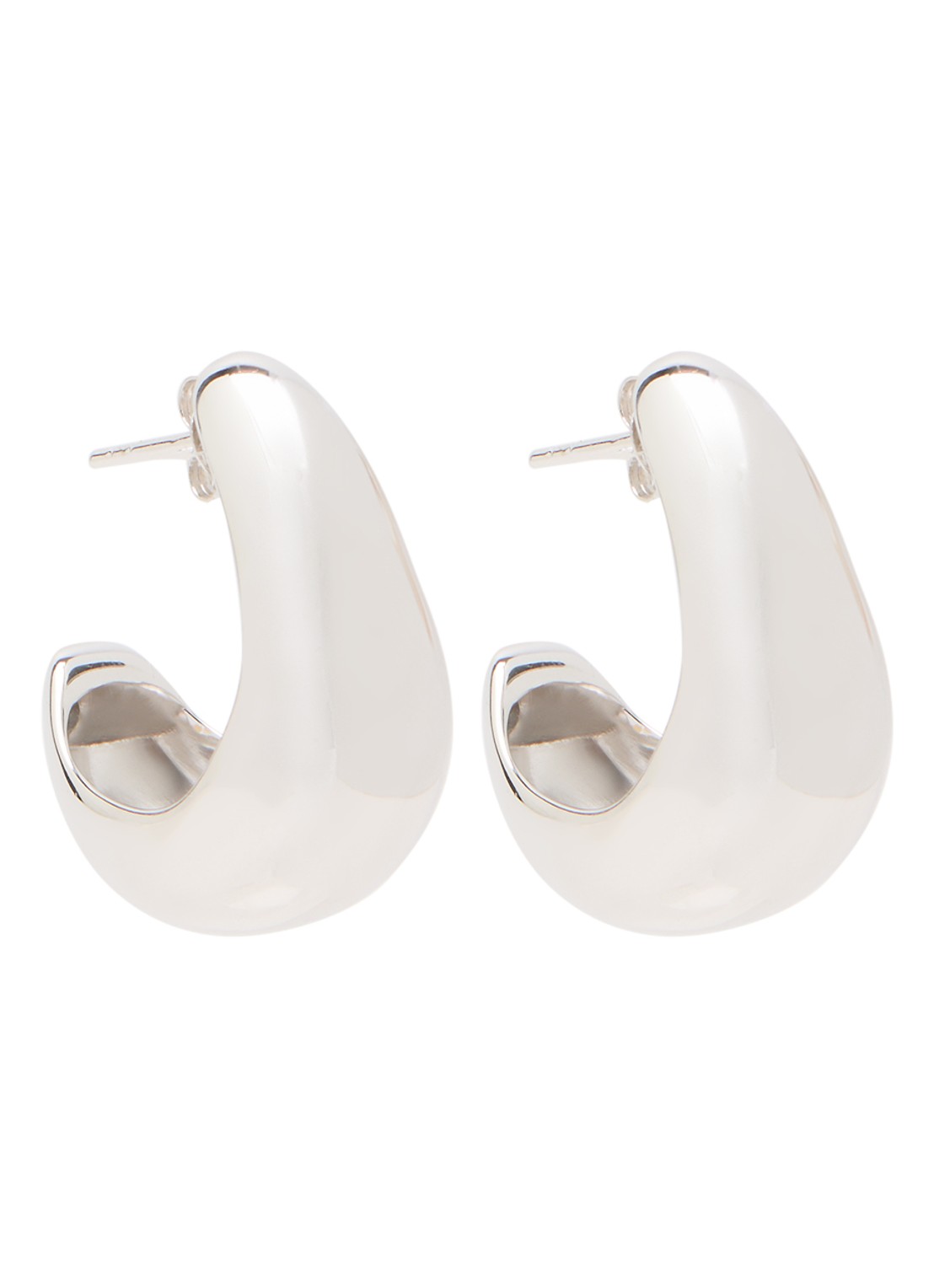 Missoma Dome Medium oorstekers - voorkant 3 zilver