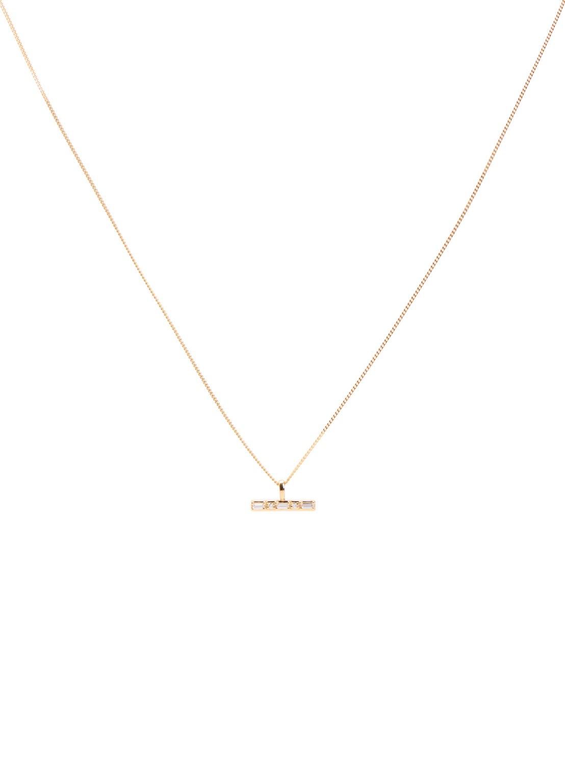 Missoma Lucy Williams T-Bar ketting verguld - voorkant goud