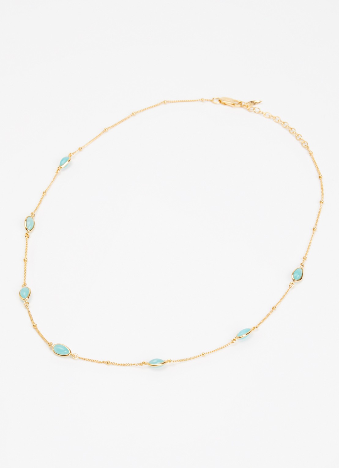 Missoma Magma choker met edelsteen verguld - detail goud