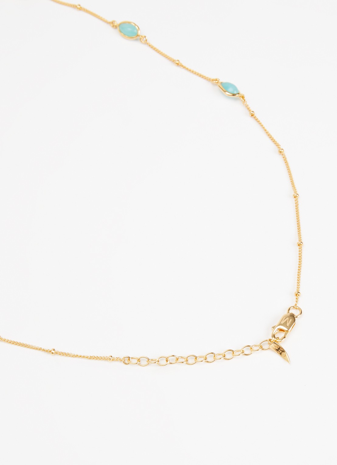 Missoma Magma choker met edelsteen verguld - detail 2 goud