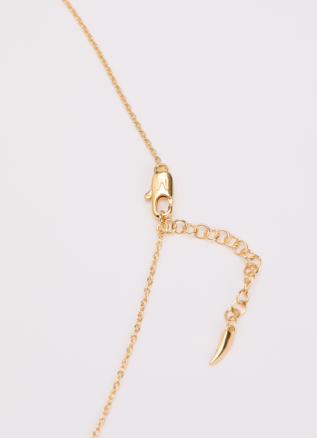 Missoma Markgong ketting verguld - detail 3 goud