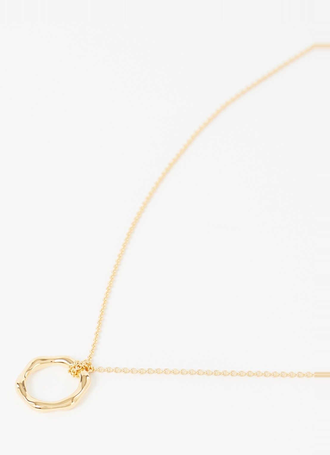 Missoma Mini Molton ketting verguld - detail 3 goud