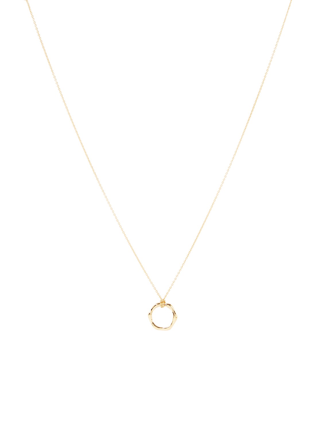 Missoma Mini Molton ketting verguld - voorkant goud
