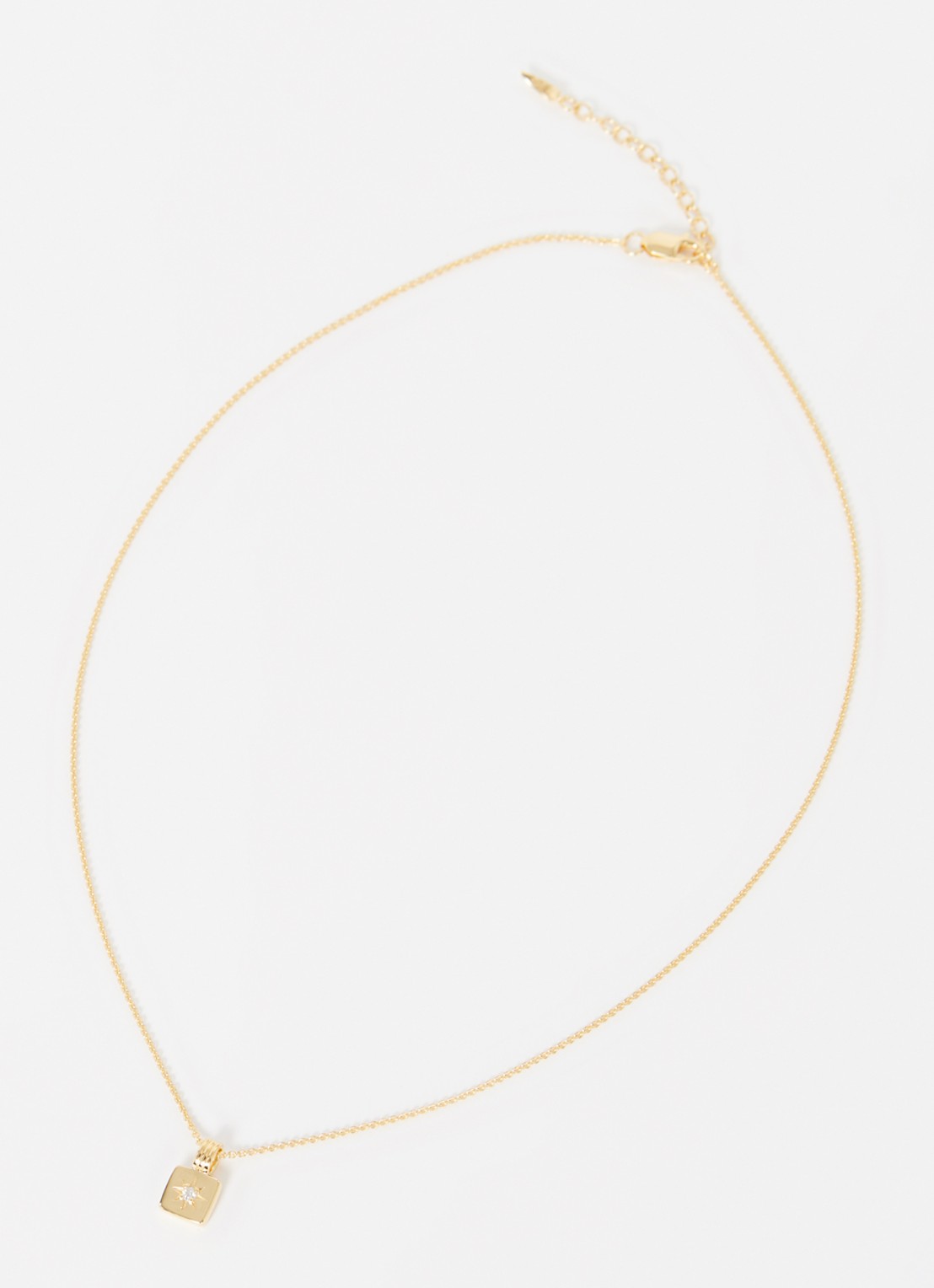 Missoma Mini Star Ridge ketting verguld - detail 3 goud
