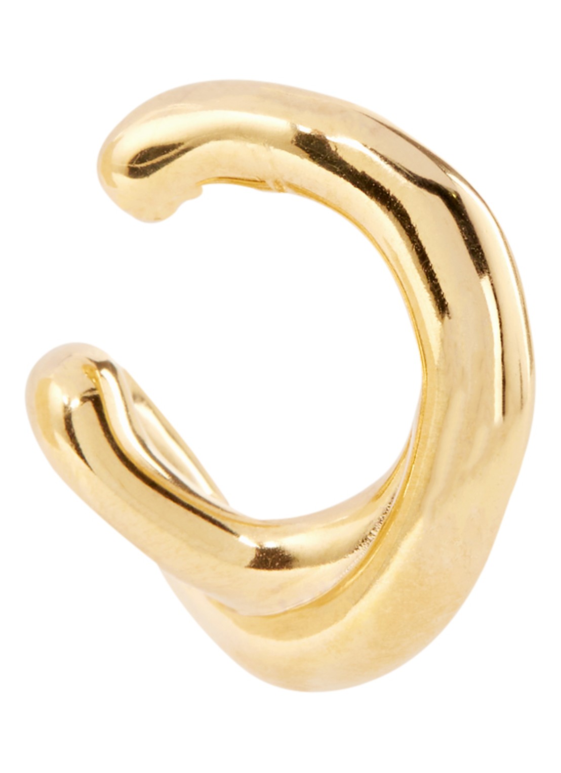 Missoma Molten ear cuff verguld - voorkant 2 goud