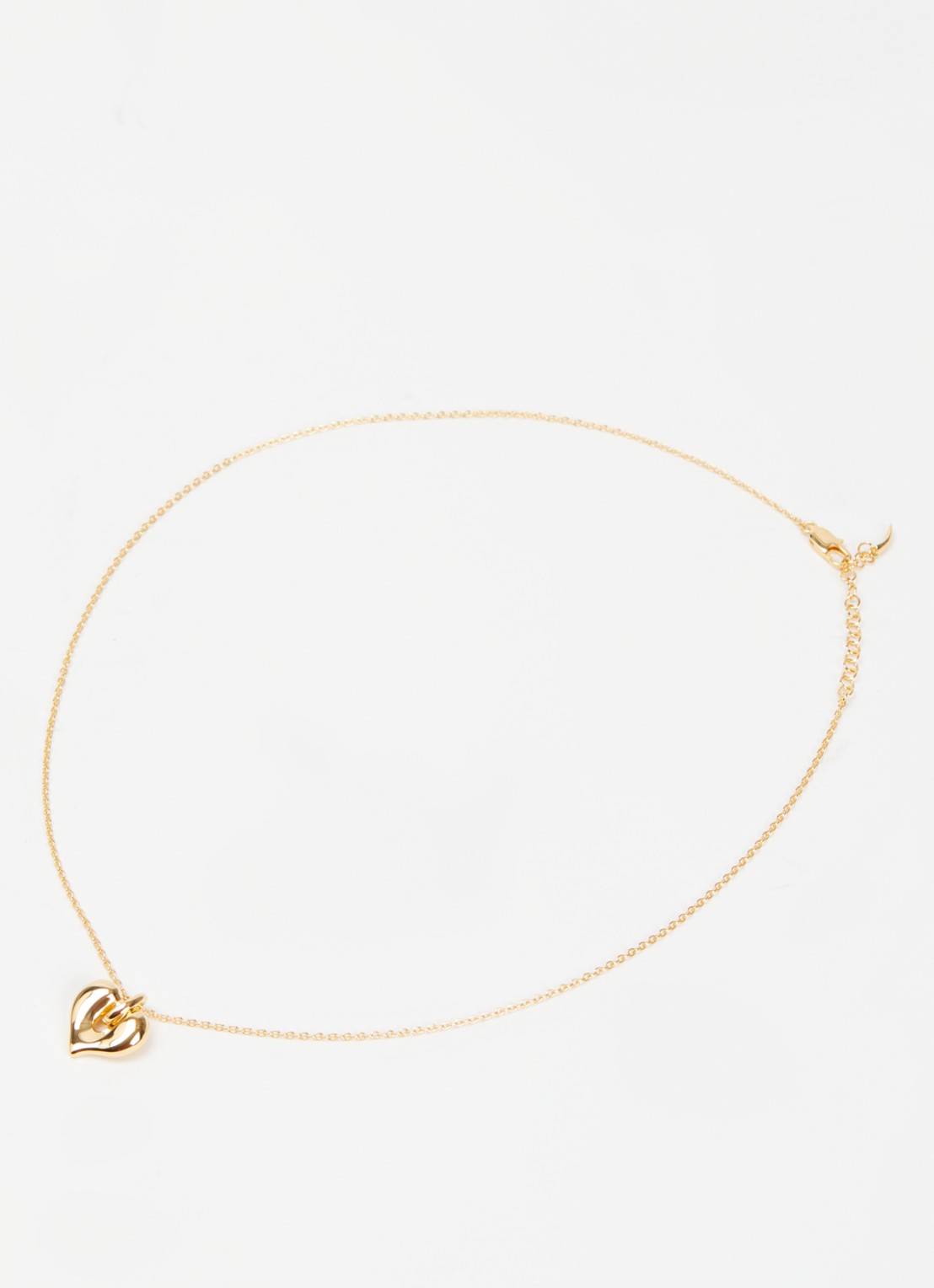 Missoma Molten Heart ketting verguld - detail goud