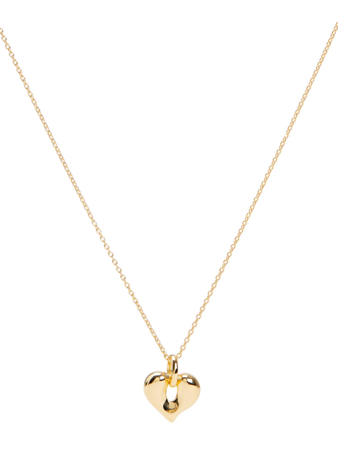 Missoma Molten Heart ketting verguld - voorkant 5 goud