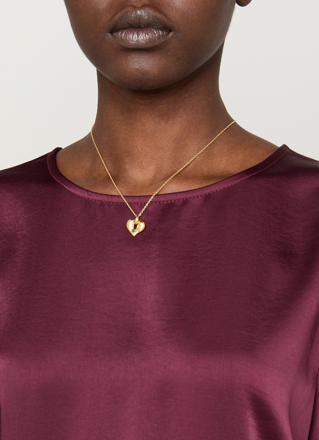 Missoma Molten Heart ketting verguld - voorkant 6 goud