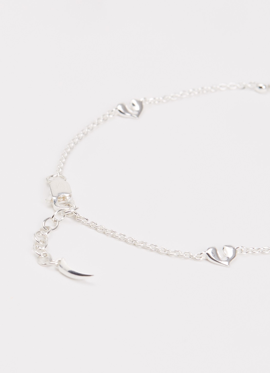 Missoma Molten Heart Mini armband van zilver - detail 3 zilver