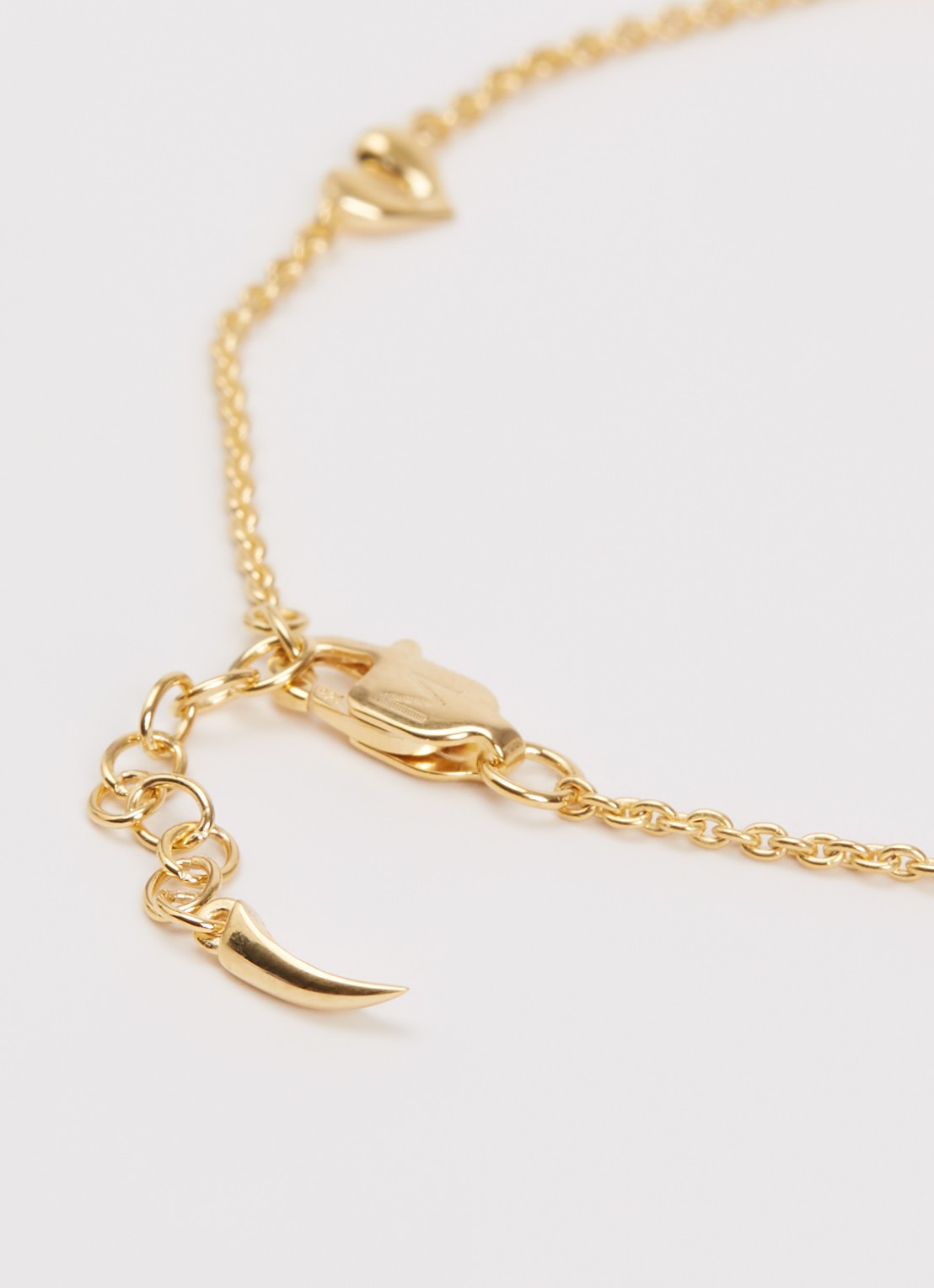 Missoma Molten Heart Mini armband verguld - detail goud