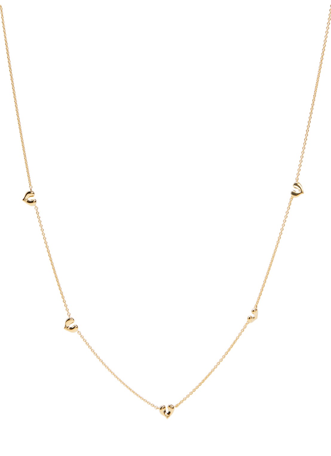 Missoma Molten Heart Mini ketting met verguld - voorkant 5 goud