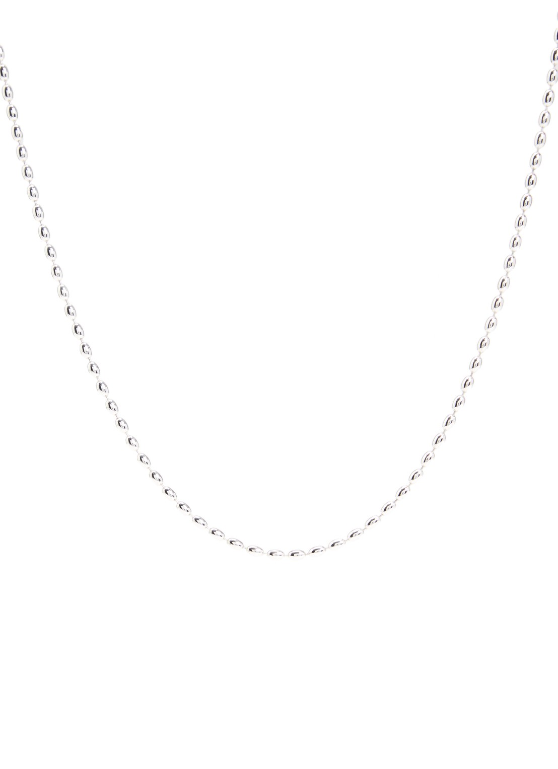 Missoma Molten Olive ketting  - voorkant 4 zilver