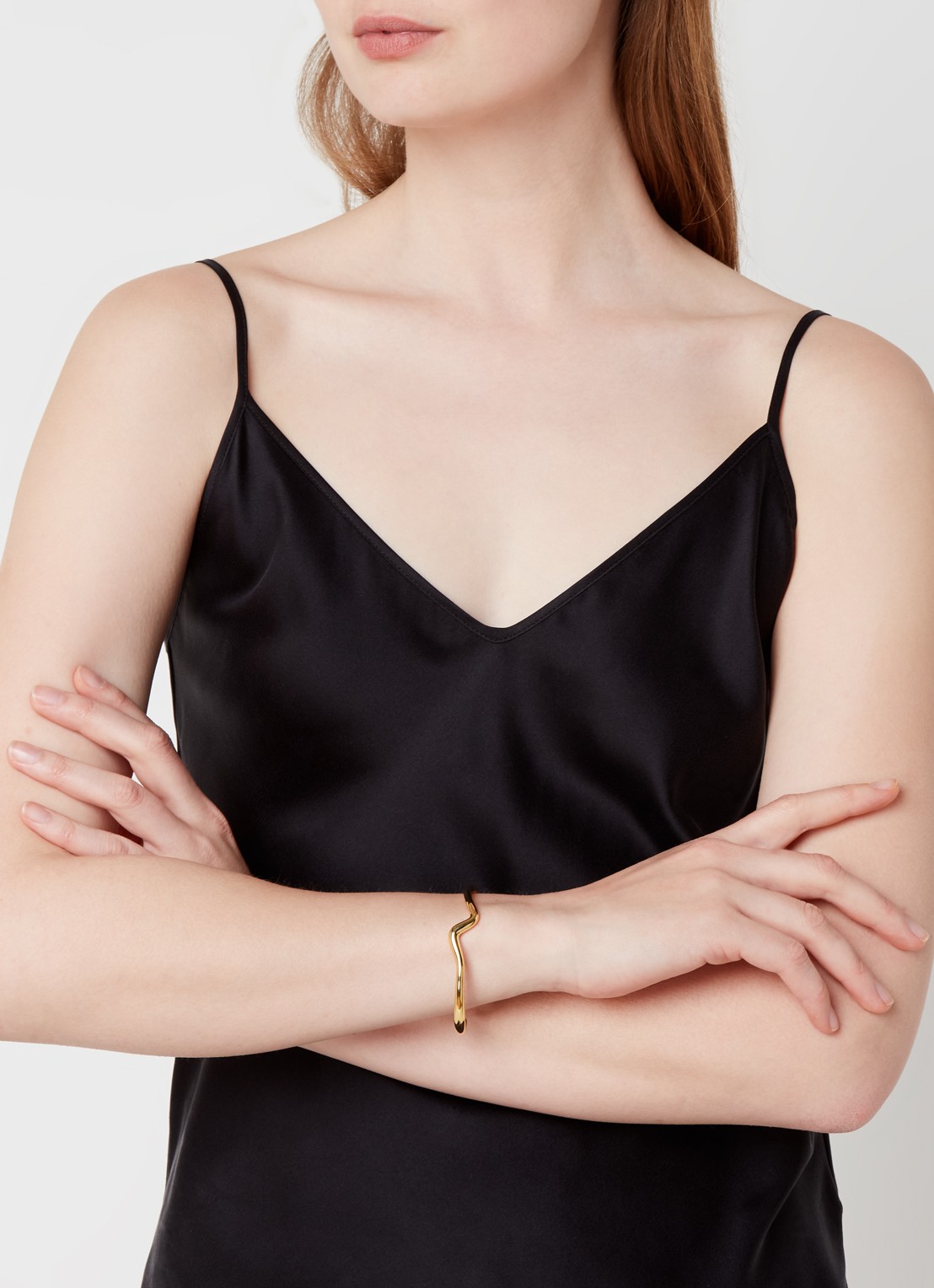Missoma Molton Wave bangle verguld - voorkant 2 goud
