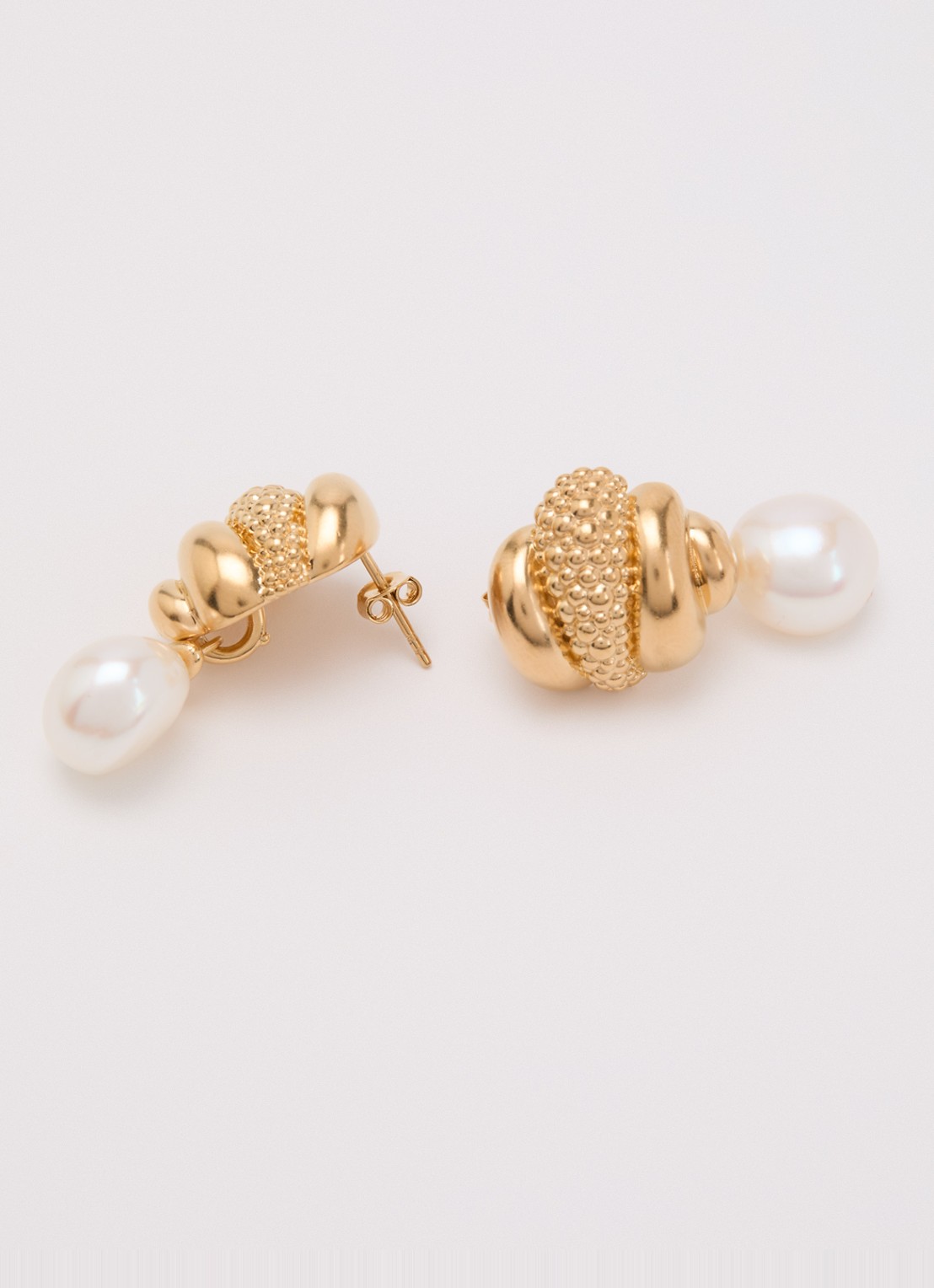 Missoma Oorstekers verguld - detail goud