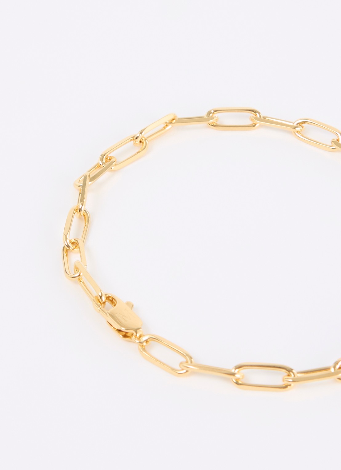 Missoma Paperclip armband verguld - detail 3 goud