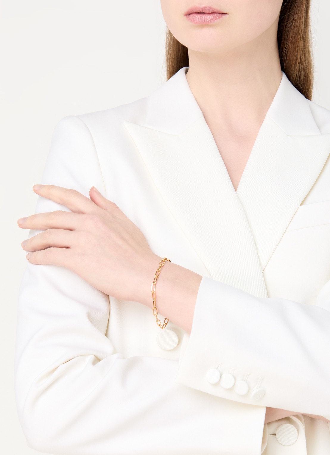 Missoma Paperclip armband verguld - voorkant 2 goud